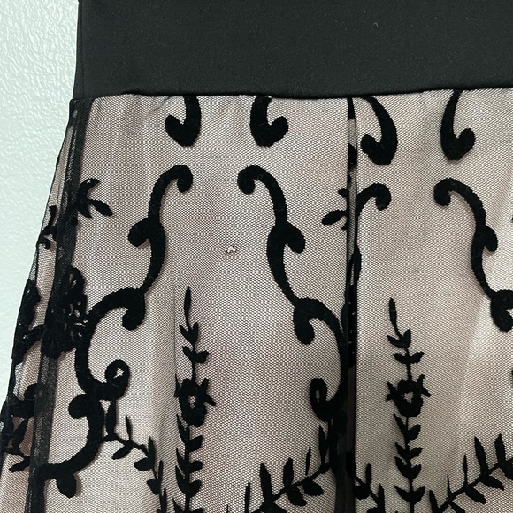 DRESSBARN ROZ & ALI Black & Blush Lace Dress - Picture 6 of 6